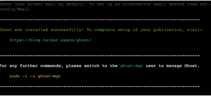 [Ghost] How to setup the ghost blog