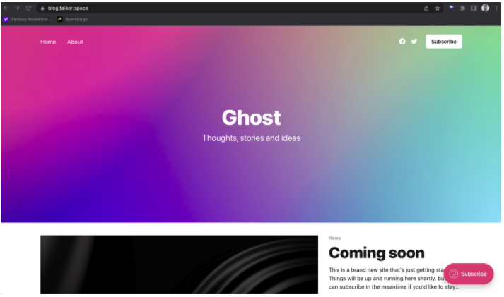 [Ghost] How to setup the ghost blog