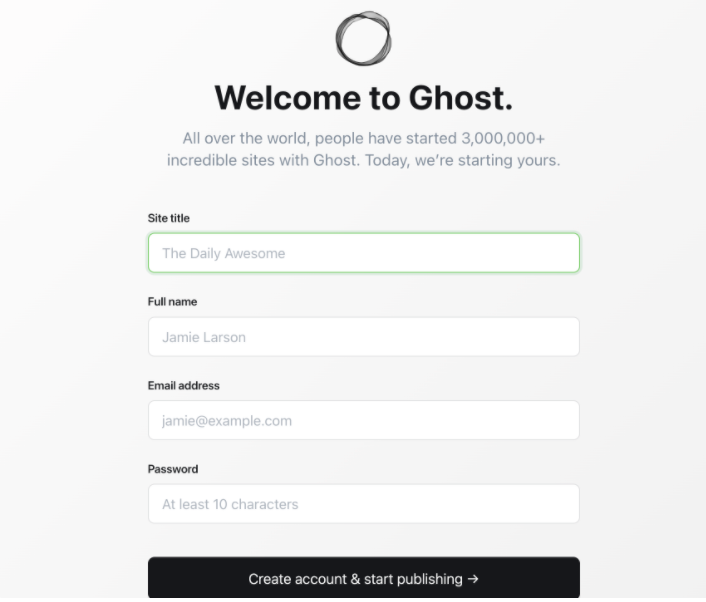 [Ghost] How to setup the ghost blog